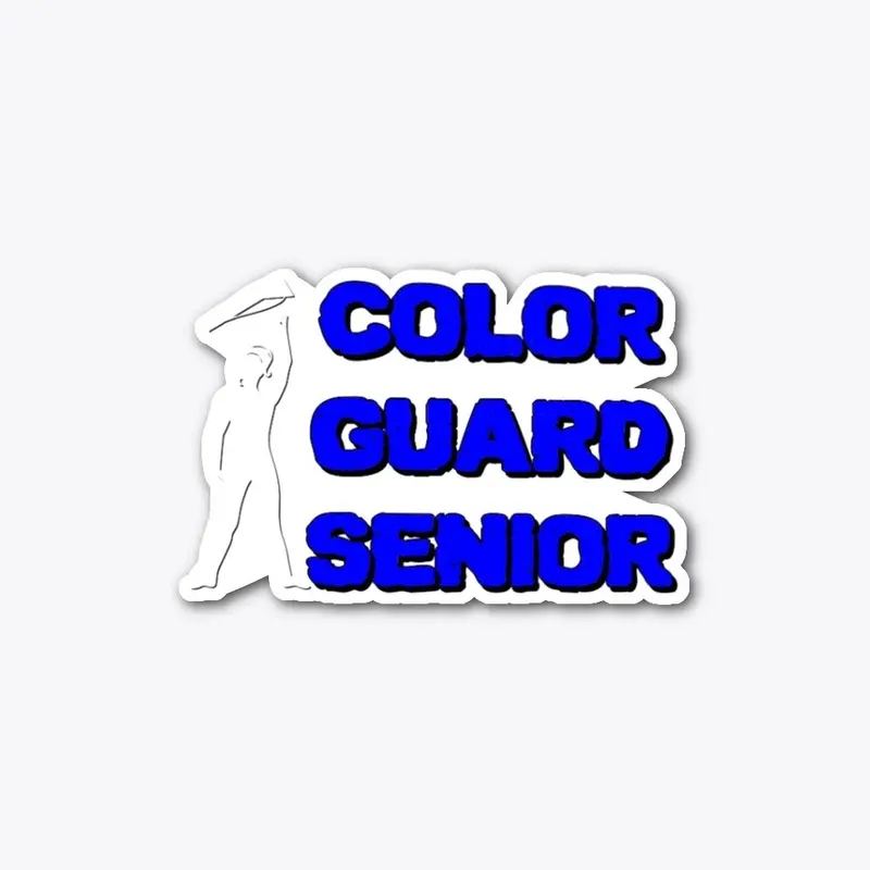 [School Colors] Color Guard Senior-Blue