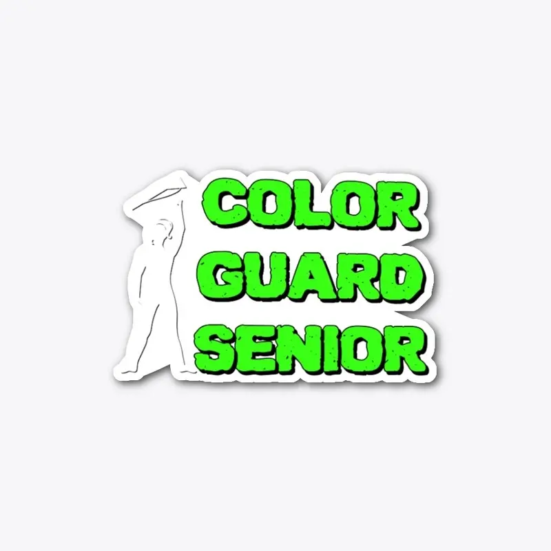 [School Colors] Guard Senior-Neon Green